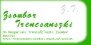 zsombor trencsanszki business card